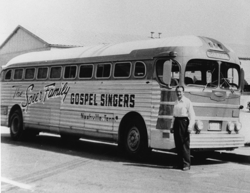 Brock with their first bus